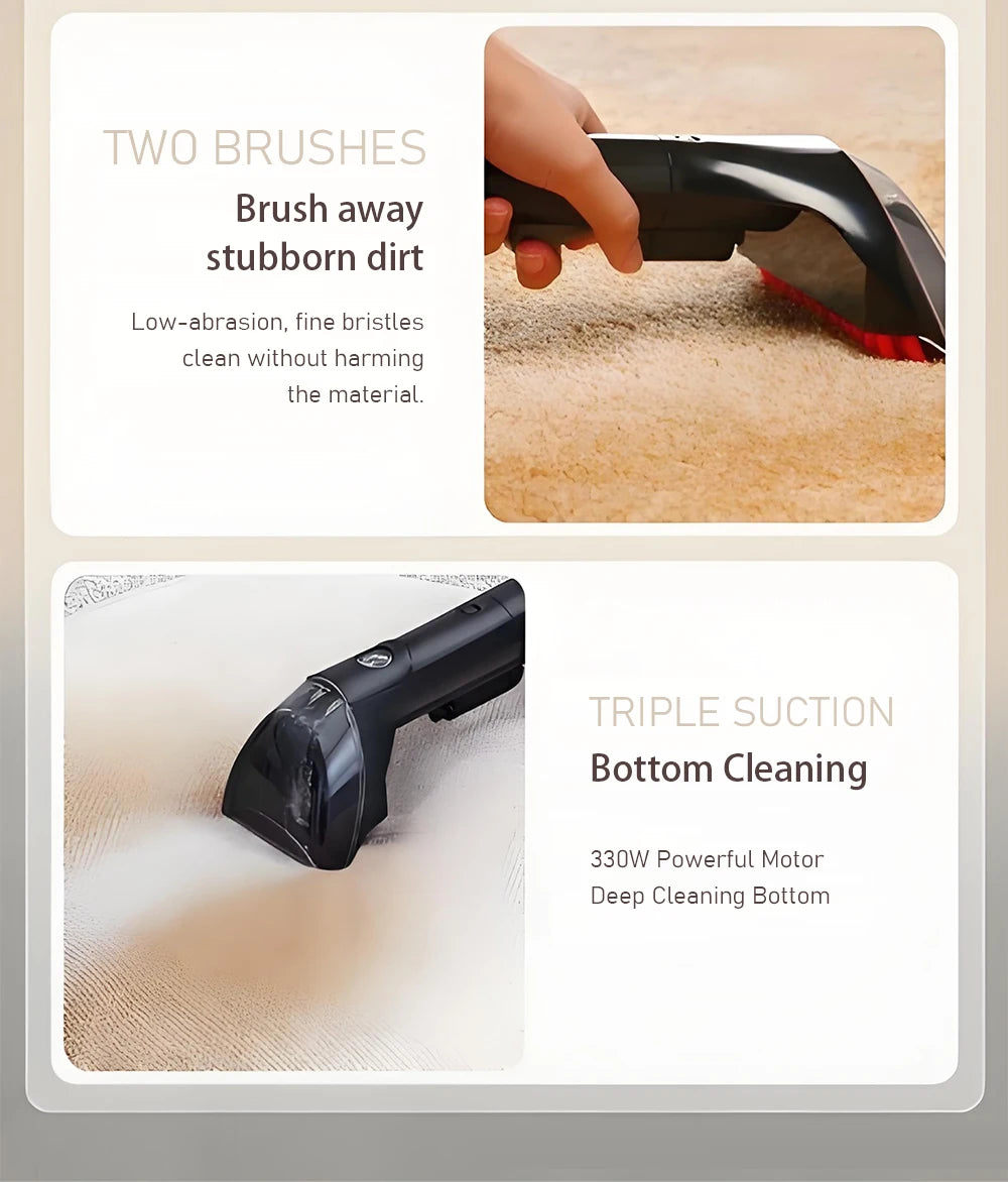 Portable Electric Steam Cleaner 220V Household Fabric Cleaning Machine Sofa Carpet Mattress Curtains Car Cleaner