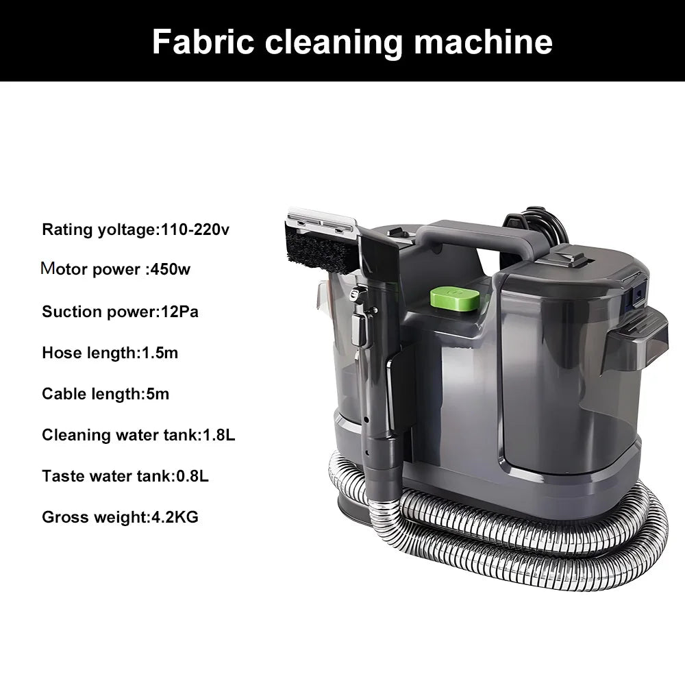 All-in-One Household Carpet Curtain Vacuum Cleaner Multifunctional Fabric Cleaning Machine Sofa Vacuuming Wash Machine