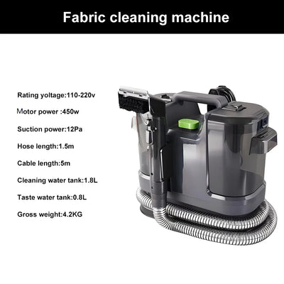 All-in-One Household Carpet Curtain Vacuum Cleaner Multifunctional Fabric Cleaning Machine Sofa Vacuuming Wash Machine