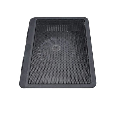 Laptop Fan Cooling Pad with Big Fans, Portable Laptop Cooling Fan with 2 in 1 USB Port, Blue LED Light, Adjustable Stand