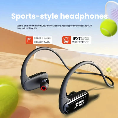 Wireless Earbuds Bluetooth 5.4 Headphones Bluetooth Gym Running Headphones 32GB MP3 Player for Workouts, Running, Cycling