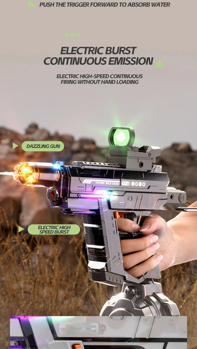 2025 New Summer UZI Water Gun Toy Swimming Pool Play Water Adult Shots Games Toy Outdoor Games High Pressure Water Gun Kids Gift