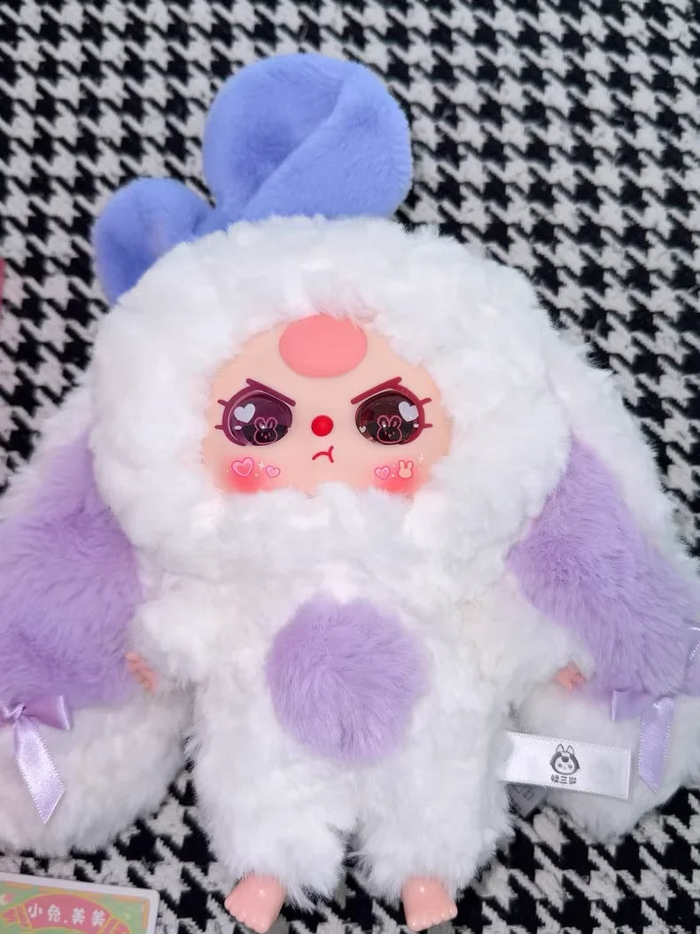 Genuine 2025 In Stock Blind Box Toy Baby Three Second-Generation Macaron Little Rabbit V2 Cute Pendant Ornaments Toys Girl Gifts