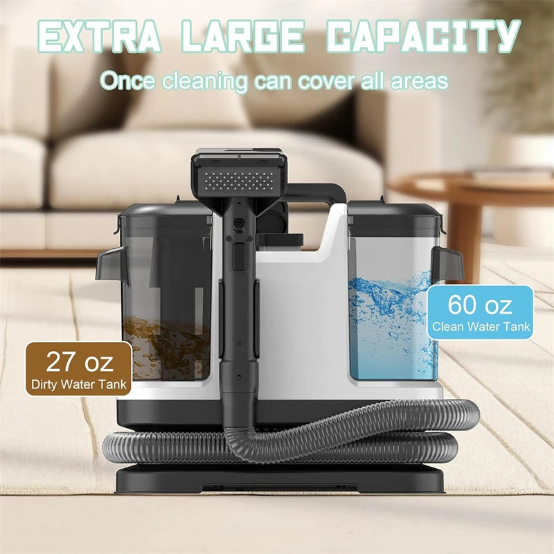 500W Spot Cleaner 12KPa Handheld Carpet Cleaner for Sofa Curtain Pet Hair Spray Suction Integrated Machine Clean Machine