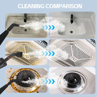 High-Pressure Steam Cleaner for Kitchen & Air Conditioner | 1050W Oil & Grease Removal, Disinfection, Home Use