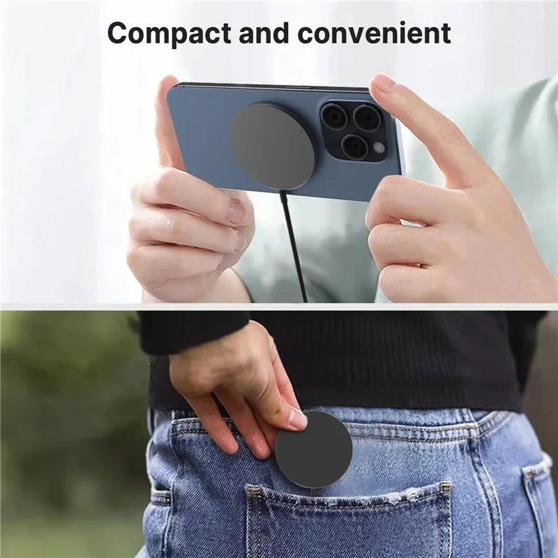 Magnetic Wireless Charger Pad Stand for iPhone 16 15 14 13 Pro Max Mini Airpods PD Macsafe Earphone Phone Fast Charging Station