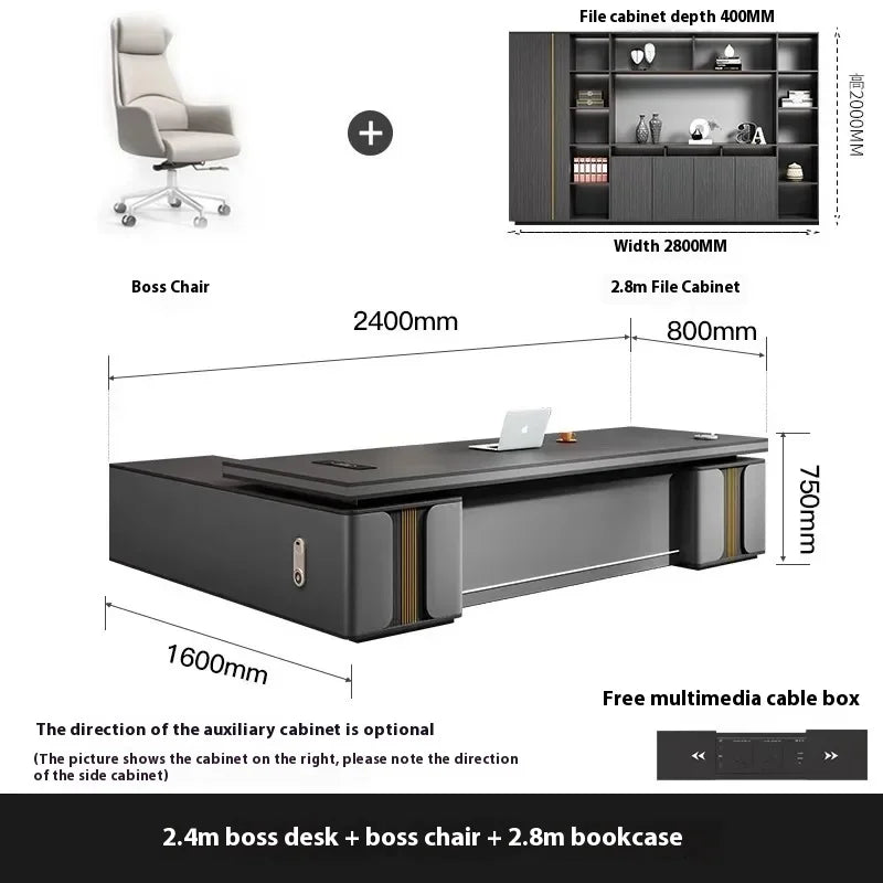 Bedroom Luxury Modern Boss Office Desk