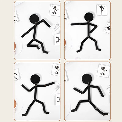 Kids Montessori Toys Wooden Early Learning Educational Puzzles Sporty Pose JigsawImprove Hands-on Skill Busy Board Gifts