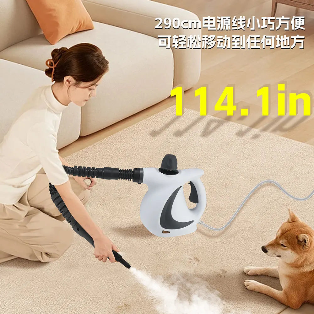 High-Pressure Steam Cleaner for Kitchen & Air Conditioner | 1050W Oil & Grease Removal, Disinfection, Home Use