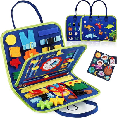 Busy Board Montessori Toys for Toddlers Sensory Toy Preschool Learning Educational Travel Activities For Boys Fine Motor Skills