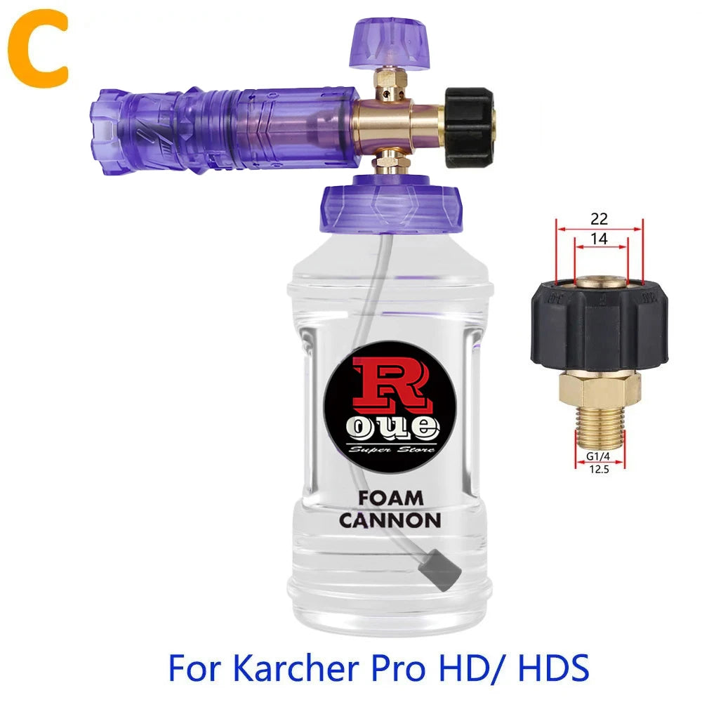 Pressure Washer  Snow Foam Lance Foam Nozzle Car Wash Foam Maker for parkside Karcher Elitech Bort AR Bosch Pressure Washer