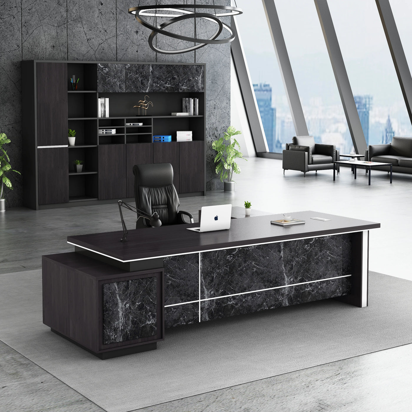 LBZ5 escritorio oficina wood storage desk office organizer for home office