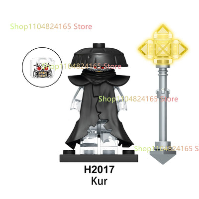 New Anime Cartoon TV Ninja Toy Dragons Rising Forbidden Five Nokt Rox Zarkt Drix Kur Ghost Face Bricks Building Blocks Kid Gifts