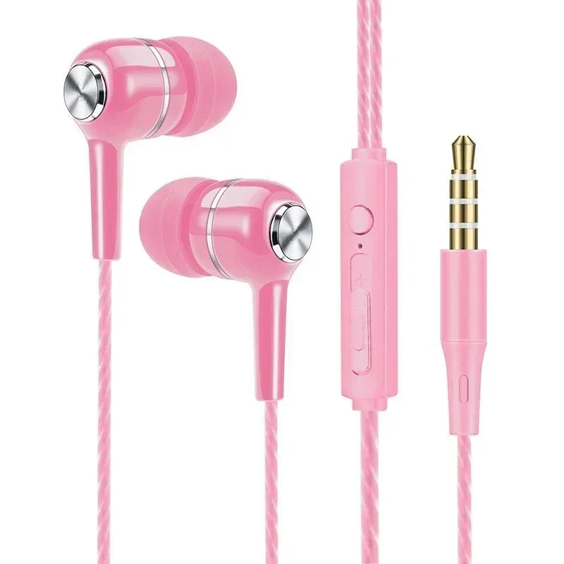 3.5mm Wired Headphones In Ear Headset Wired Earphones