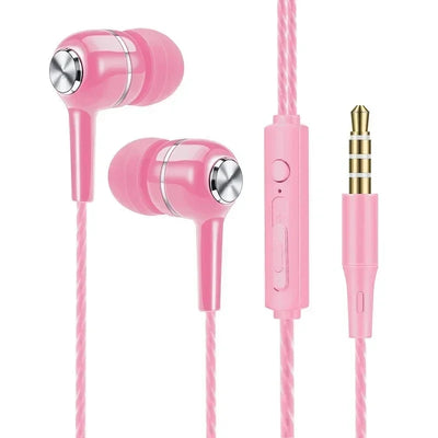 3.5mm Wired Headphones In Ear Headset Wired Earphones