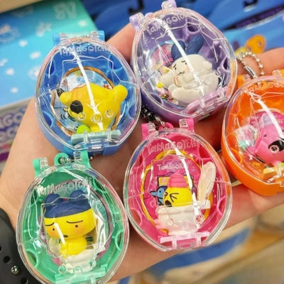 Bandai Tamagotchi Spare Time Series2  Pooptime Pendant  Bean Mr.Koigari Doll Box Toy Collectible Anime Game Figurine