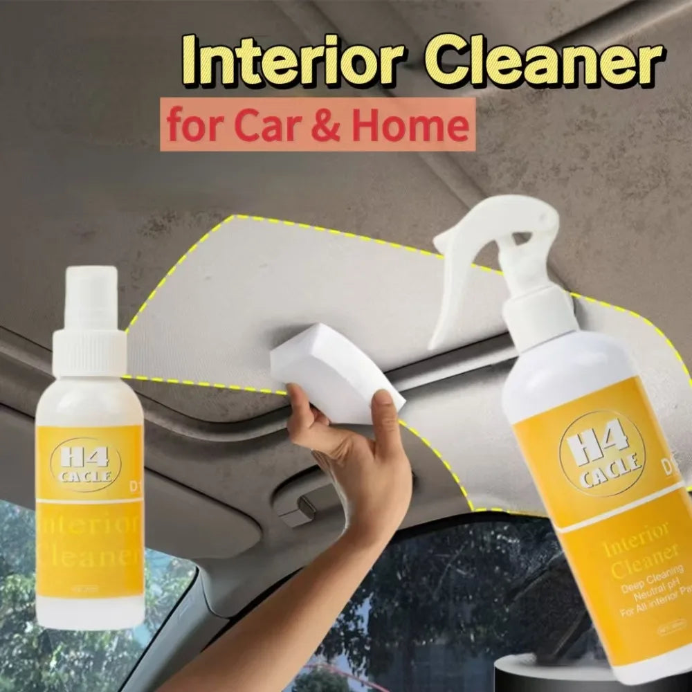 Car Cleaner Interior Spray Stain Dirt Removal for Car Seats and Surfaces for Seats Headliners Leather Fabric and Headliners