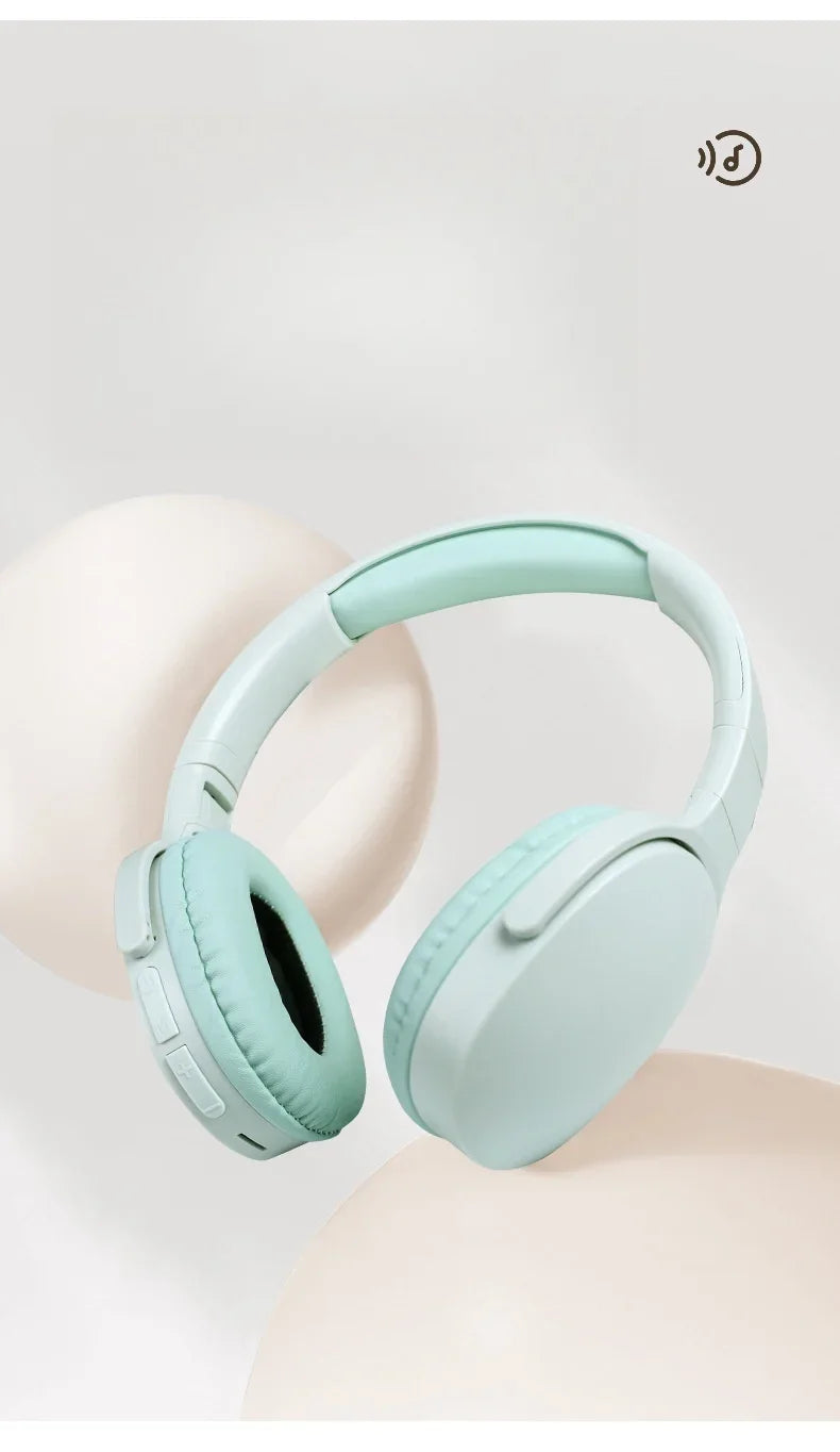 Fashion Bluetooth Wireless Headphones Over Ear Deep Bass Sports Stereo HiFi Long Battery Life Universal For All Devices