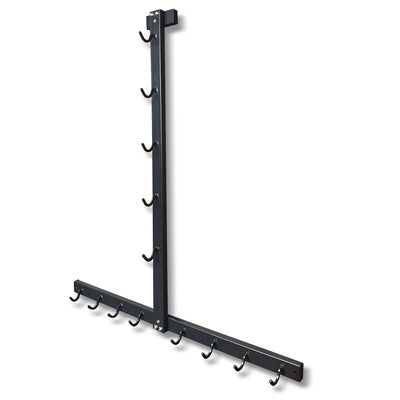 Wall Mount Fitness Equipment Storage Rack - Space-Saving Gym Organizer