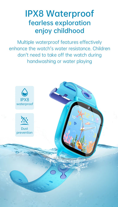 2025 New Kids Toy Game Watch HD Touch Screen Camera 26 Games Sleep Monitoring Alarm Clock Calculator Birthday Gift Boy Girl