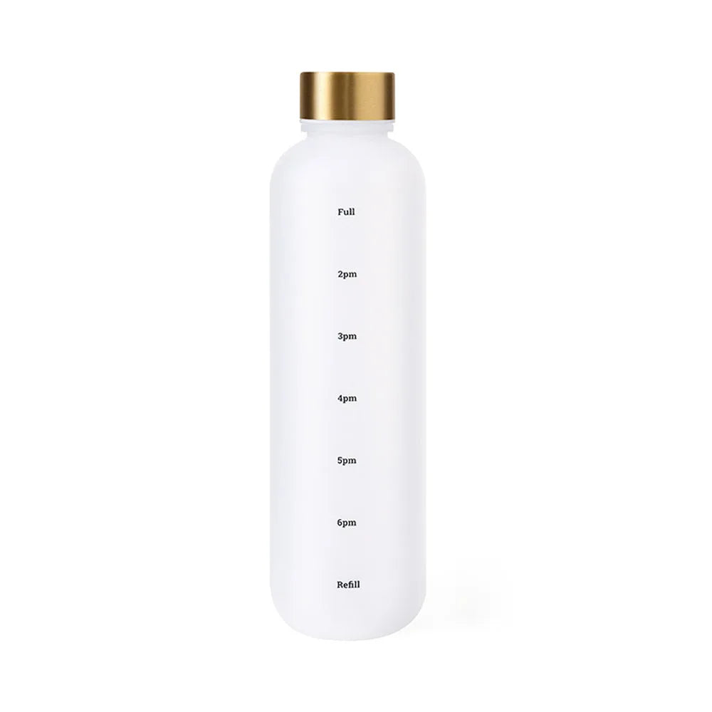 Water bottle, inspirational water bottle with time mark, reusable water bottle, suitable for gym fitness workout travel