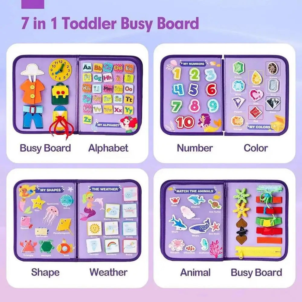 Activity Board Travel Sensory Board Toys Learning Activity Sensory Board For Kids Over 1 Year Old Preschool Learning Fine Motor