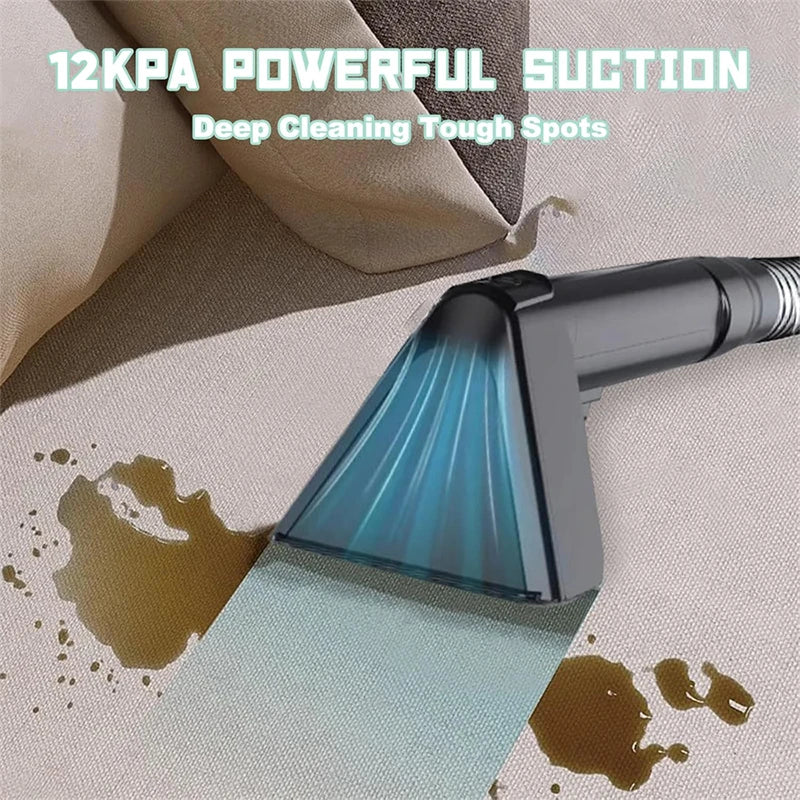 500W Spot Cleaner 12KPa Handheld Carpet Cleaner for Sofa Curtain Pet Hair Spray Suction Integrated Machine Clean Machine