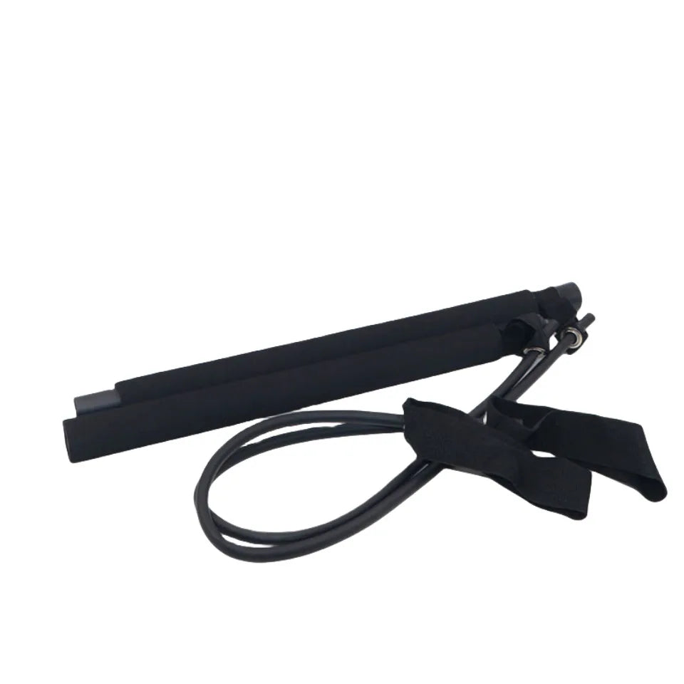Adjustable Pilates Stick - Portable Fitness Bar with Resistance Bands
