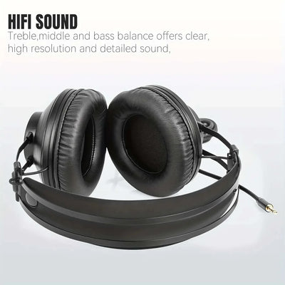 EYOUO Studio headphones with excellent sound quality, suitable recording, podcasting, DJing, and playing the keyboard.