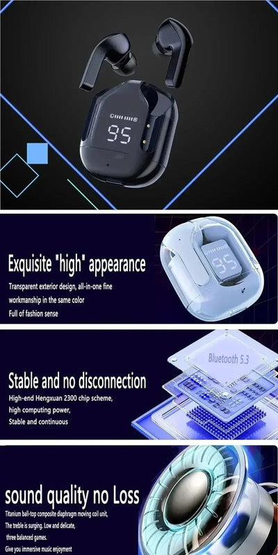 AIR31 TWS Headphones 5.3 Wireless Earphones Bluetooth Headset