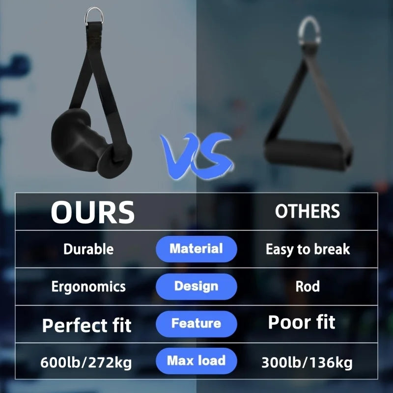 Big Ergonomic Exercise Handles for Cable Machine Attachments Strength Training Resistance Bands Heavy Duty Workoutt Handles Gear
