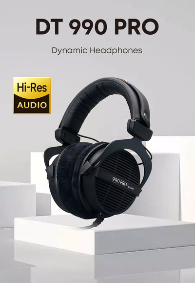 DT 990 PRO Open-Back Studio Monitor Headphones with High-Resolution Audio for Mixing and Mastering