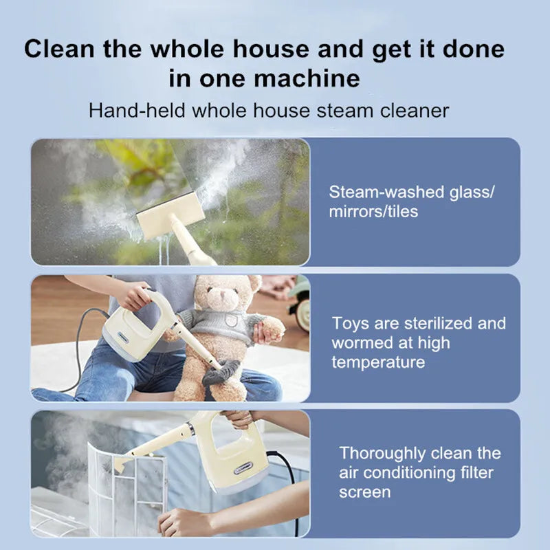 Handle Steam Cleaner High-Temperature Hand-Held Household Multi-Functional Steam Cleaning Machine Kitchen Air Conditioning