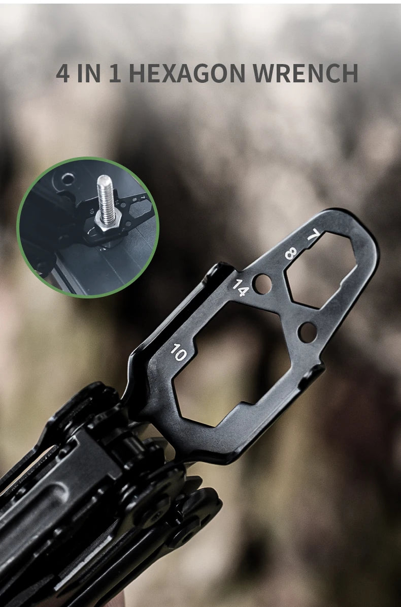 Outdoor Multifunctional Tools 15-1 Portable Pliers Stainless Steel Pliers Wrench Emergency Rescue Foldable Tool Knives Tools