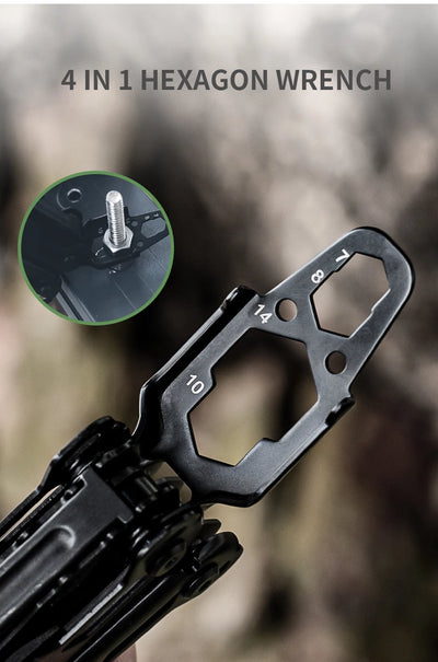 Outdoor Multifunctional Tools 15-1 Portable Pliers Stainless Steel Pliers Wrench Emergency Rescue Foldable Tool Knives Tools