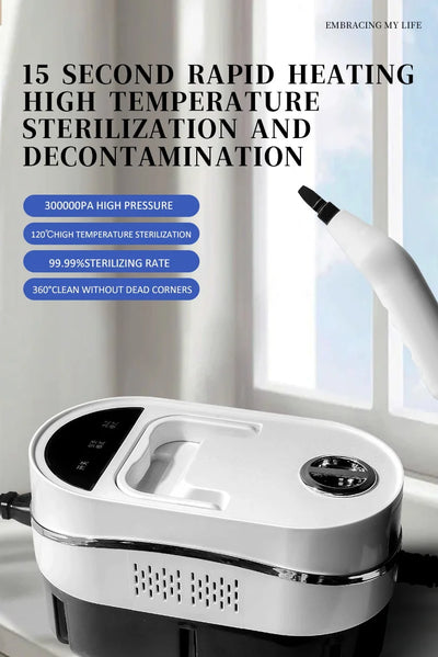 Steam Cleaner High Temperature Household Sterilization for Air Conditioner,Sofa,Kitchen Hood Car Handheld Steam Cleaner EU Plug