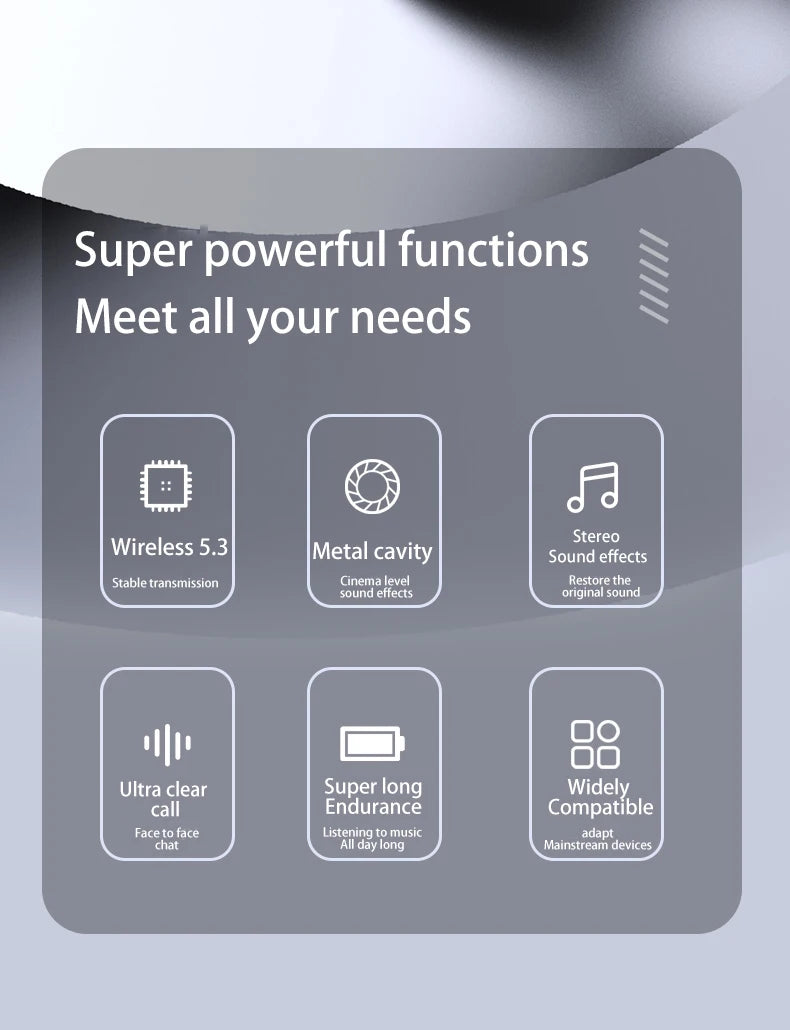 Ear clip earphones, Bluetooth wireless earphone