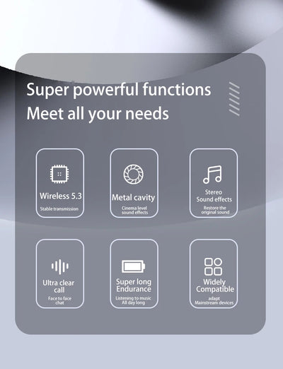 Ear clip earphones, Bluetooth wireless earphone