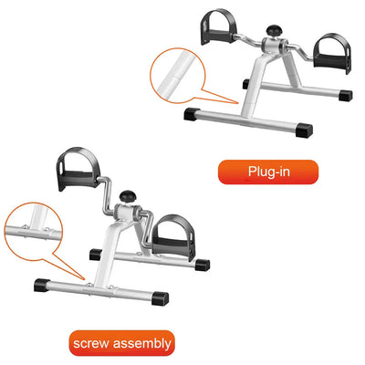 Portable Pedal Exerciser Mini Exercise Bike Adjustable Resistance Under Desk Bike Pedal Exerciser Multi-Function for Seniors