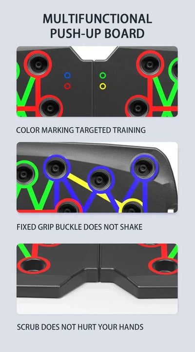 Portable multi-functional push-up board