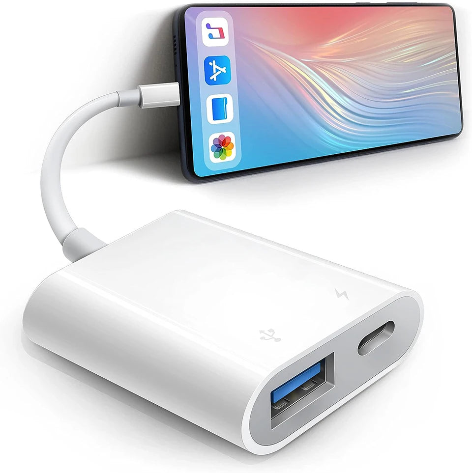 OTG Adapter For iPhone 14 13 12 11 Pro Max XR 8 Plus Lightning To USB Cable 3.0 Converter For Mouse Keyboard Camera Card Reader