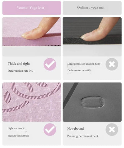 Yoga Mat & Exercise Mat for Home Use, Women - Specific, Shock - Absorbing, Quiet, 2025 New Model, Professional Anti -Slip