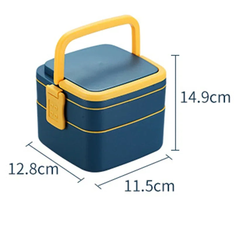 Kitchen Microwave Heating Portable Lunch Box Household Refrigerator Crisper Fruit Lunch Box Essential For Office Staff