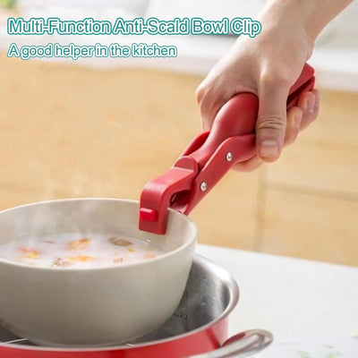 Easy Lift Anti-Scald Bowl Clip Hot Dish Non-slip Holder Plate Retriever Tongs Pot Pan Gripper Multifunction Kitchen Supplies