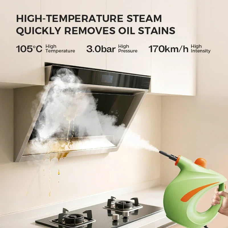 NEW Pressurized Handheld Steam Cleaner for Home, Portable Multi-purpose Deep Multi-surface Cleaning Steamer Machine
