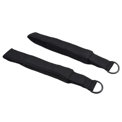 Pilates Reformer Foot Straps - Double Loop D-Ring Exercise Handles (2-Pack)
