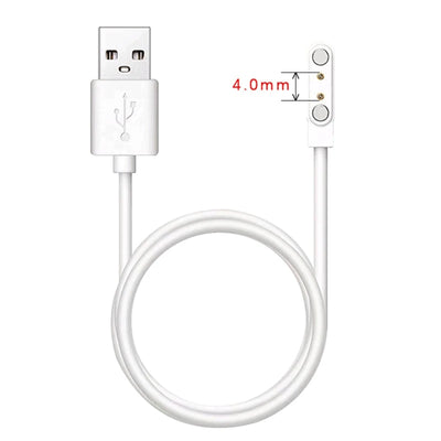 Smart Watch Charging Cable 2 Pin 4 Pins USB Charger Cord 0.5m Universal for Smartwatch 7.62mm 2.84mm 4mm Magnetic Charger