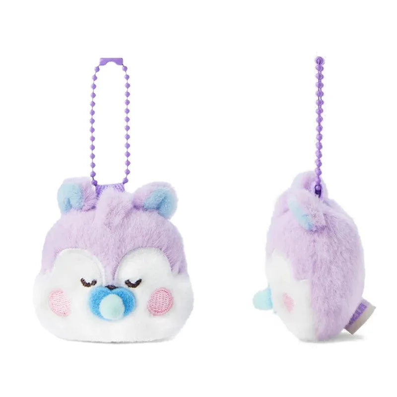 2025 Anime New BT21 Plush Toy Fashion Cartoon Korean Popular Plush Toy Pendant Backpack Keychain Pendant Accessories Girl Gifts