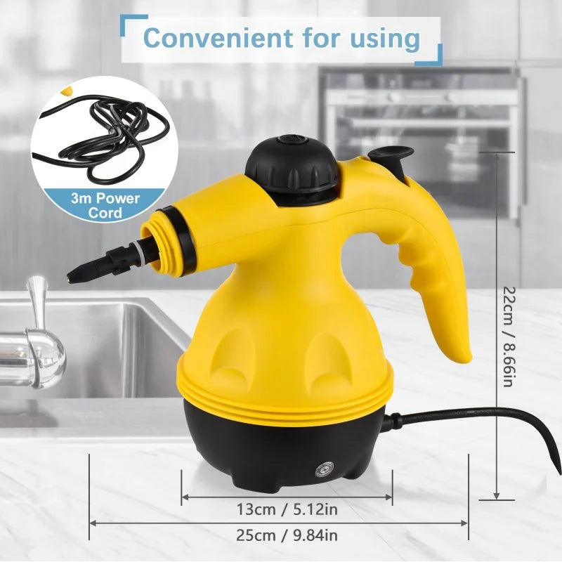1050W Small Household Handheld Steam Cleaner for High Temperature And High Pressure Kitchen Oil Pollution Air Conditioning Clean