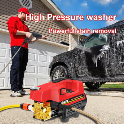 1000W 200BAR High Pressure Washer Household Cleaner Water Pressure Machine Water Gun Cleaning for Cars AC Units Home Windows
